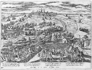 Reunión de Protestantes al Aire Libre alrededor de Amberes, 1576 de Flemish School
